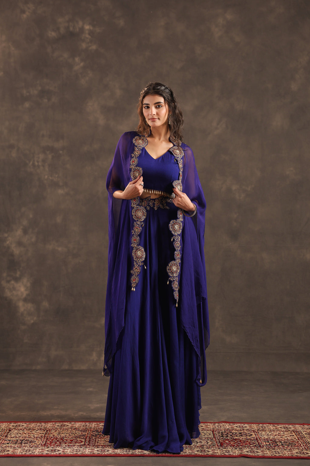 Divider Pant with Heavy Jacket Royal Blue