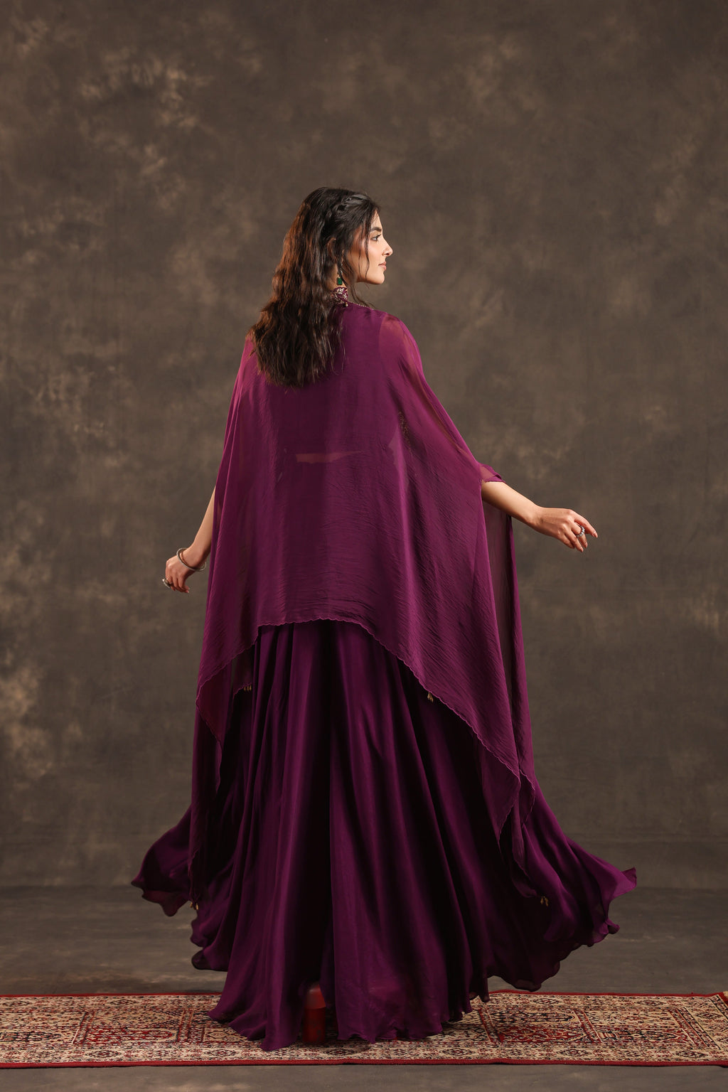 Divider Pant with Heavy Jacket Burgundy