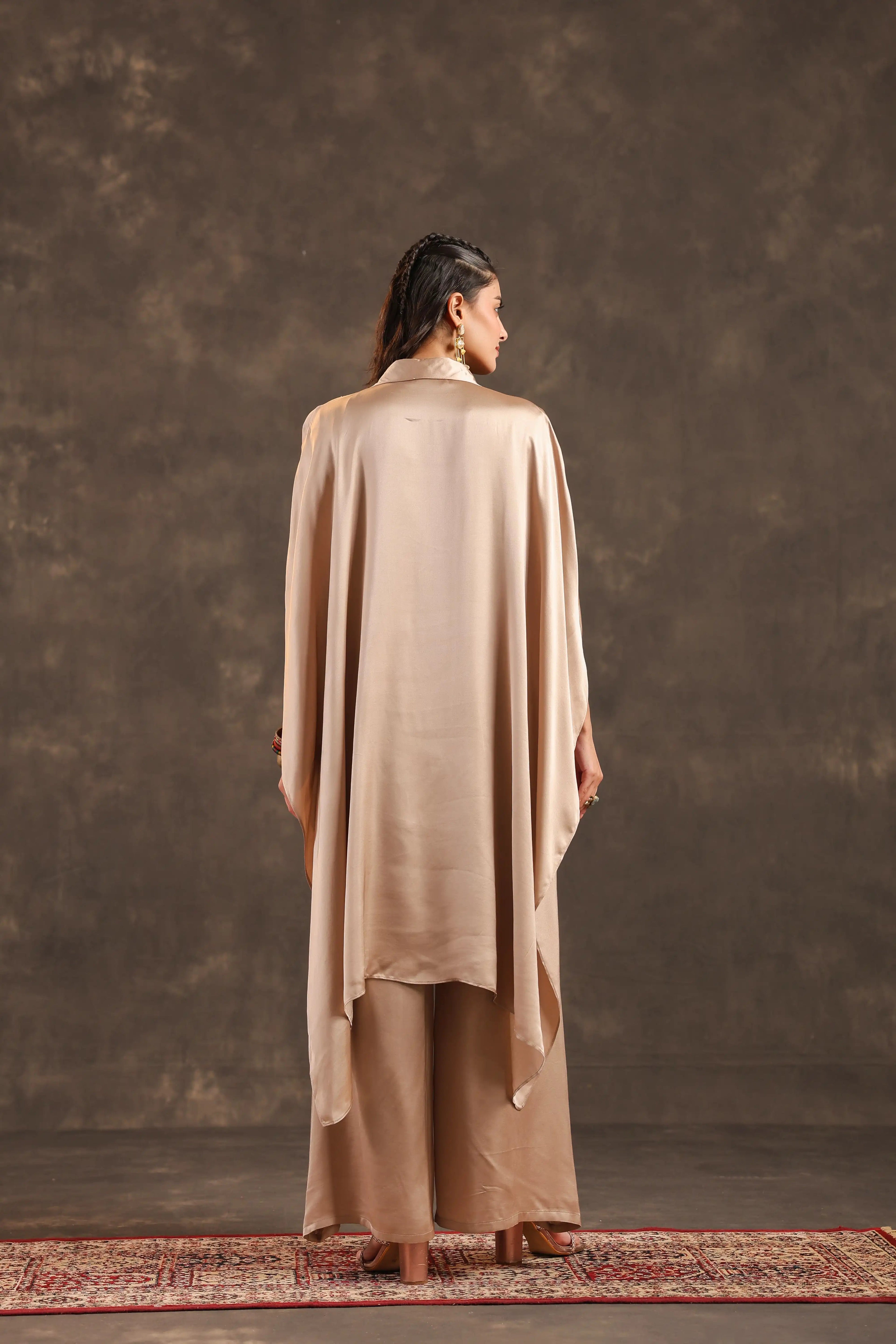 Kaftan Top with Pant Beige