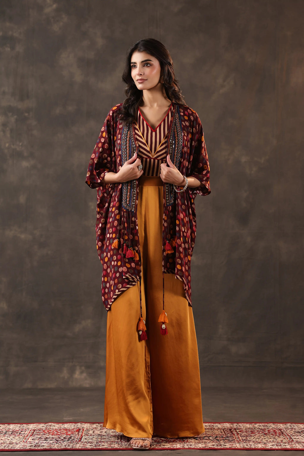 Emblished Jacket Set - Multi