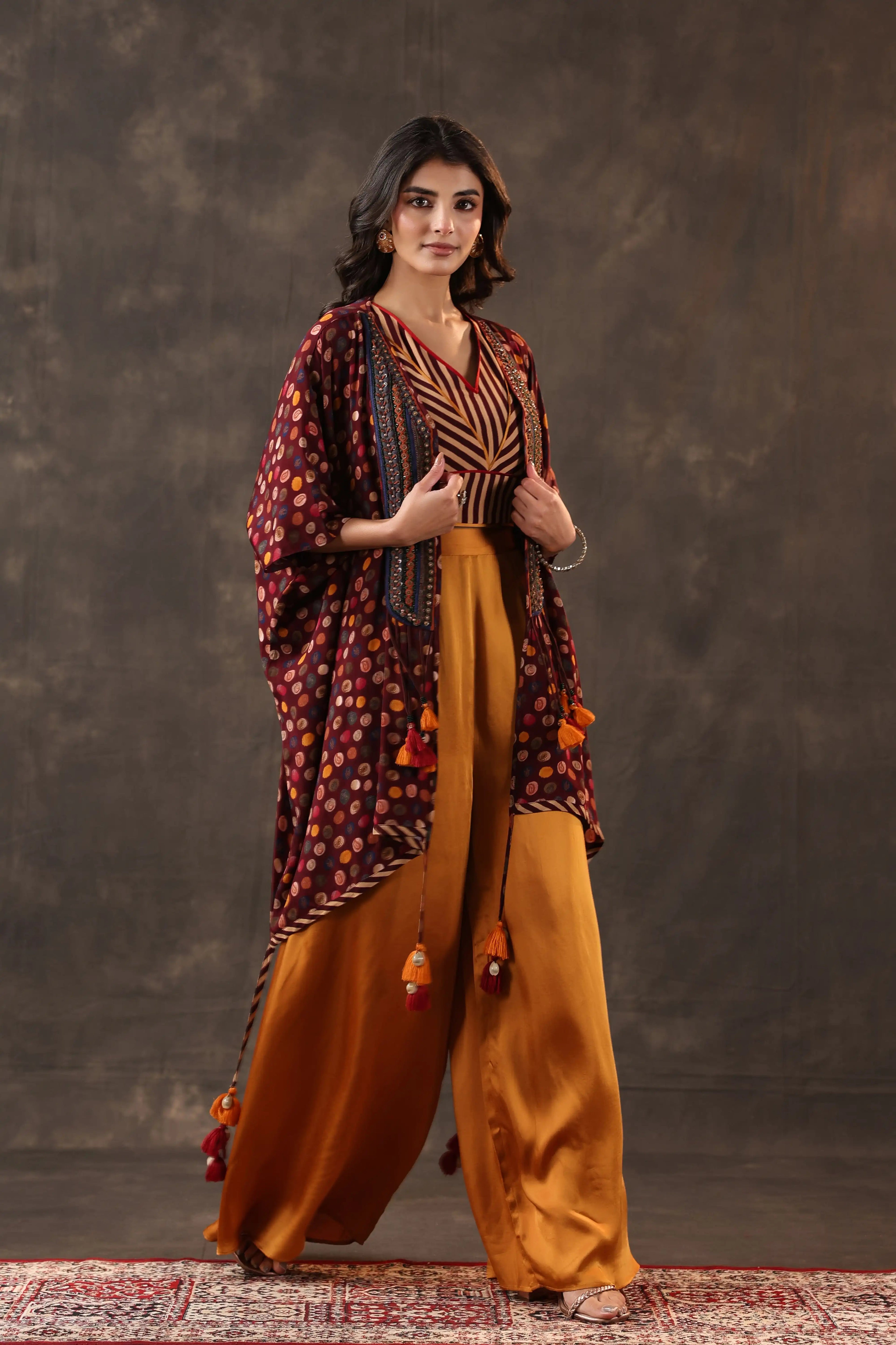 Emblished Jacket Set - Multi