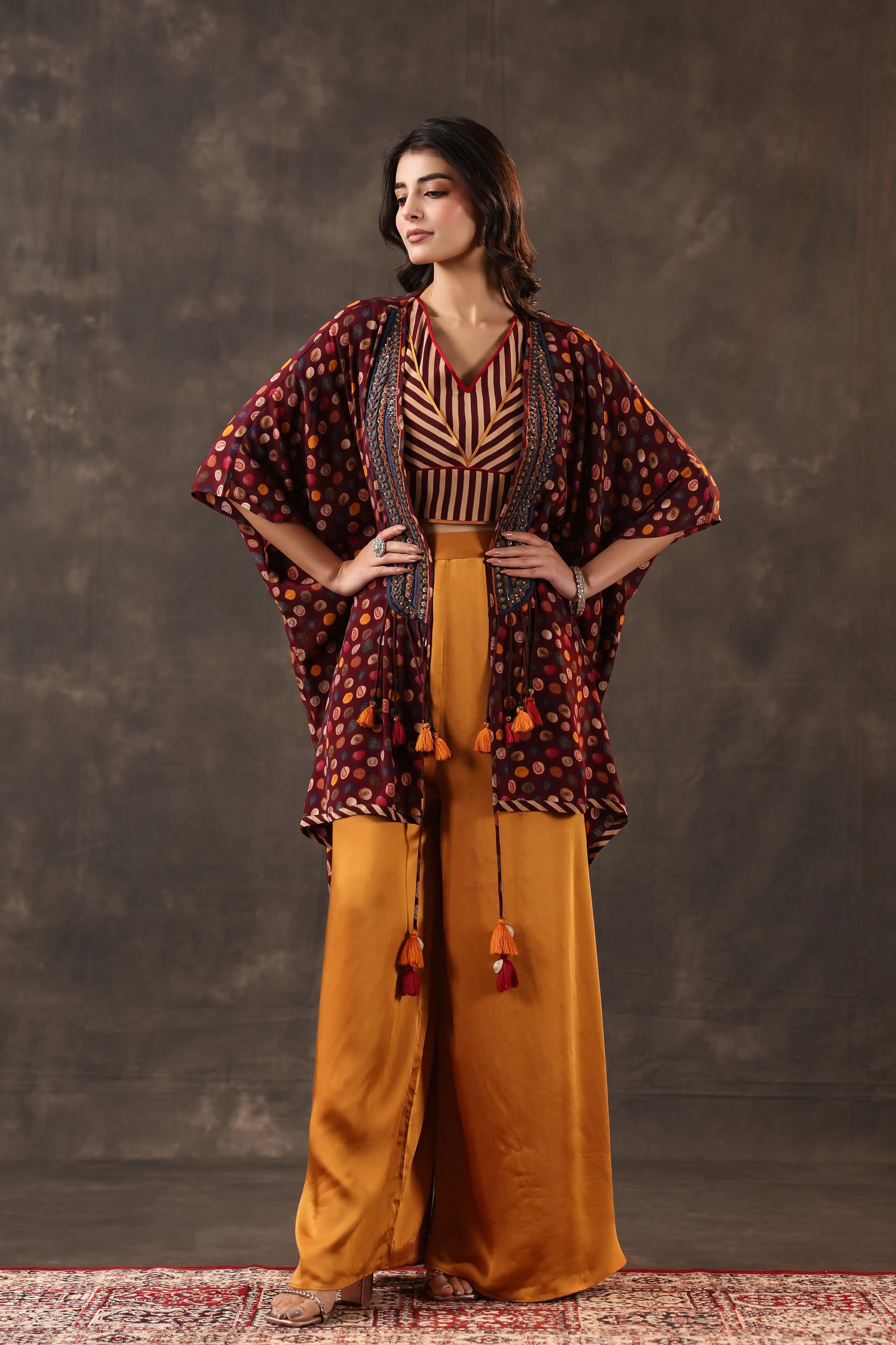 Emblished Jacket Set - Multi
