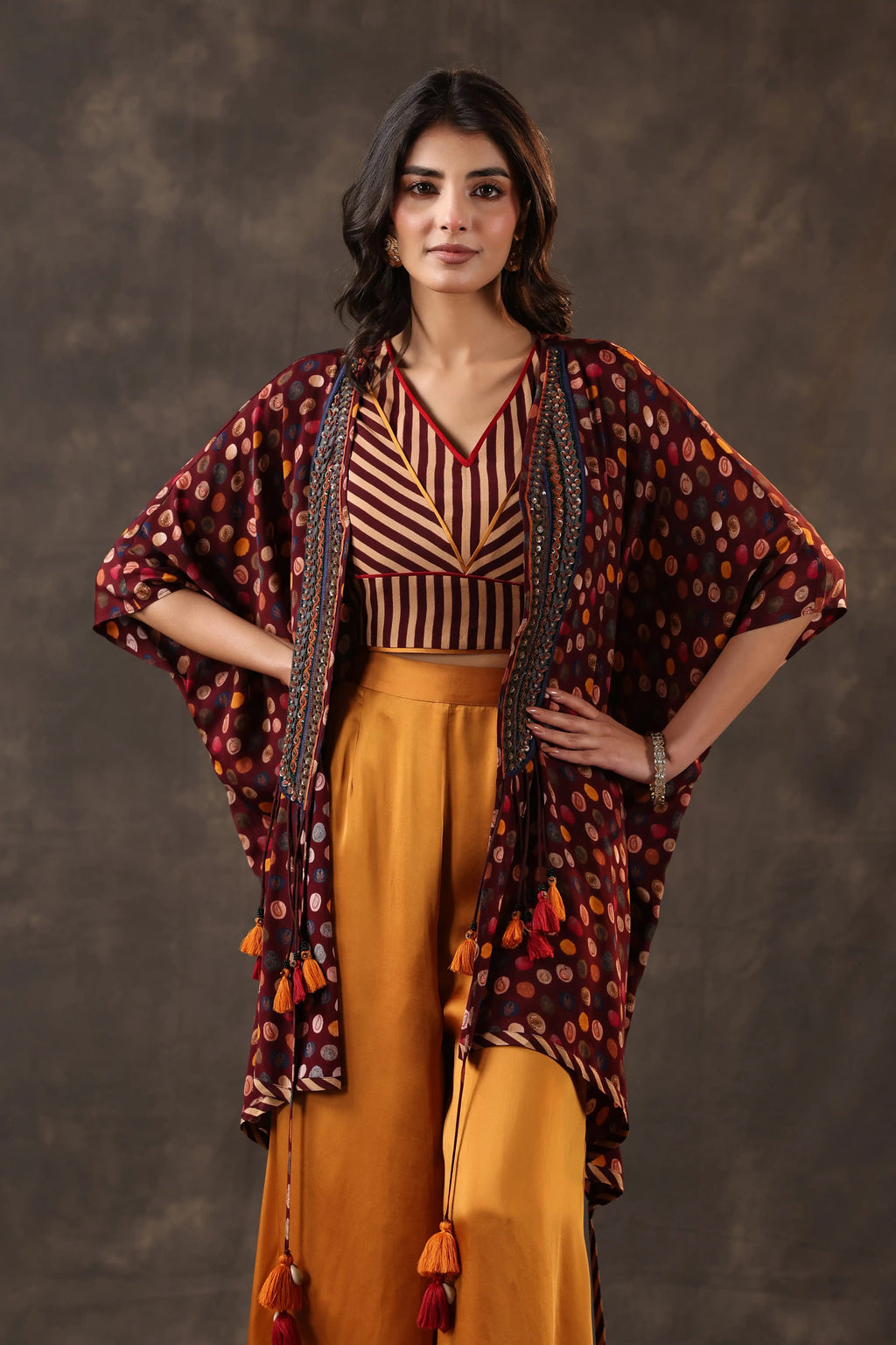 Emblished Jacket Set - Multi