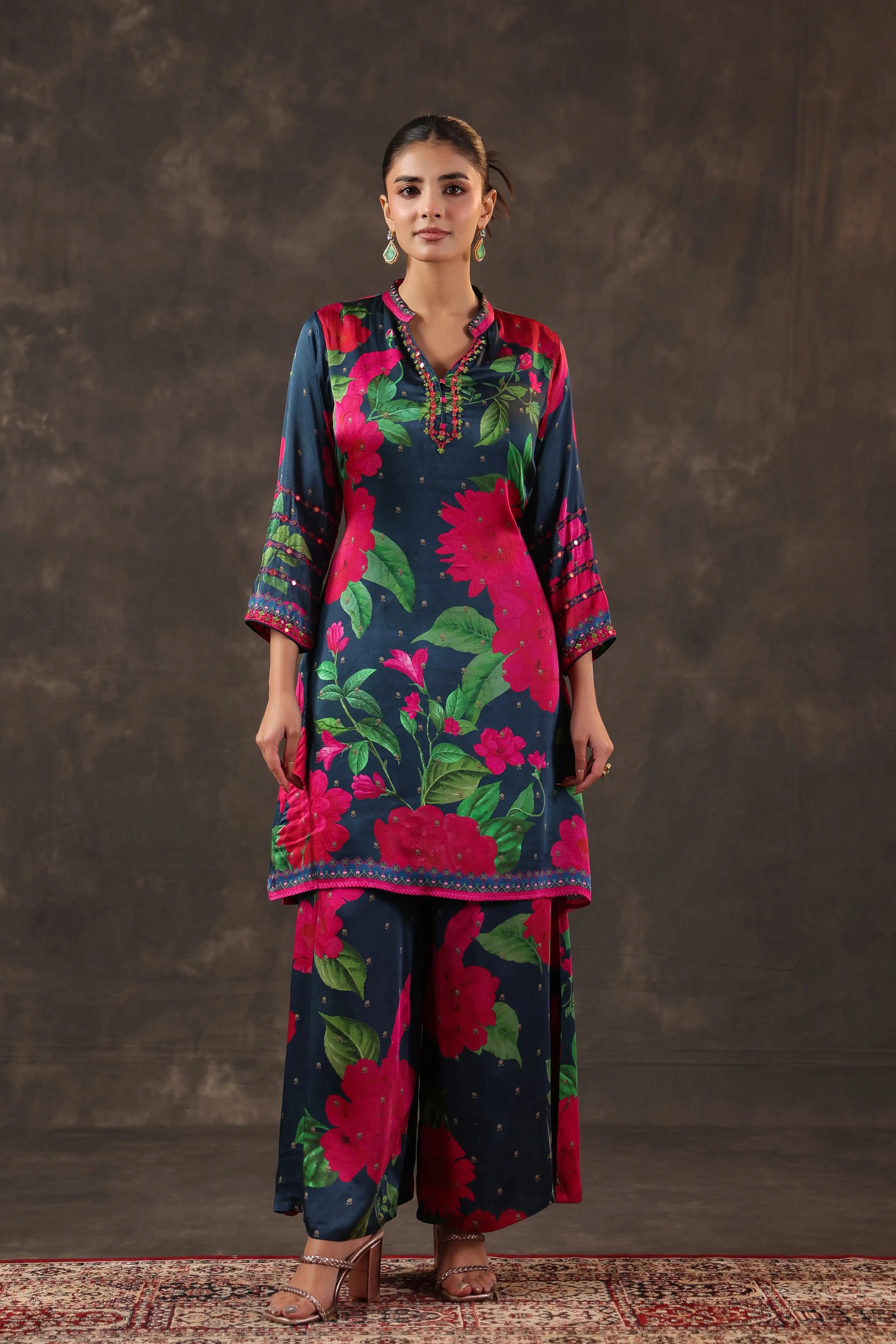 Printed Floral Kurti - Multi