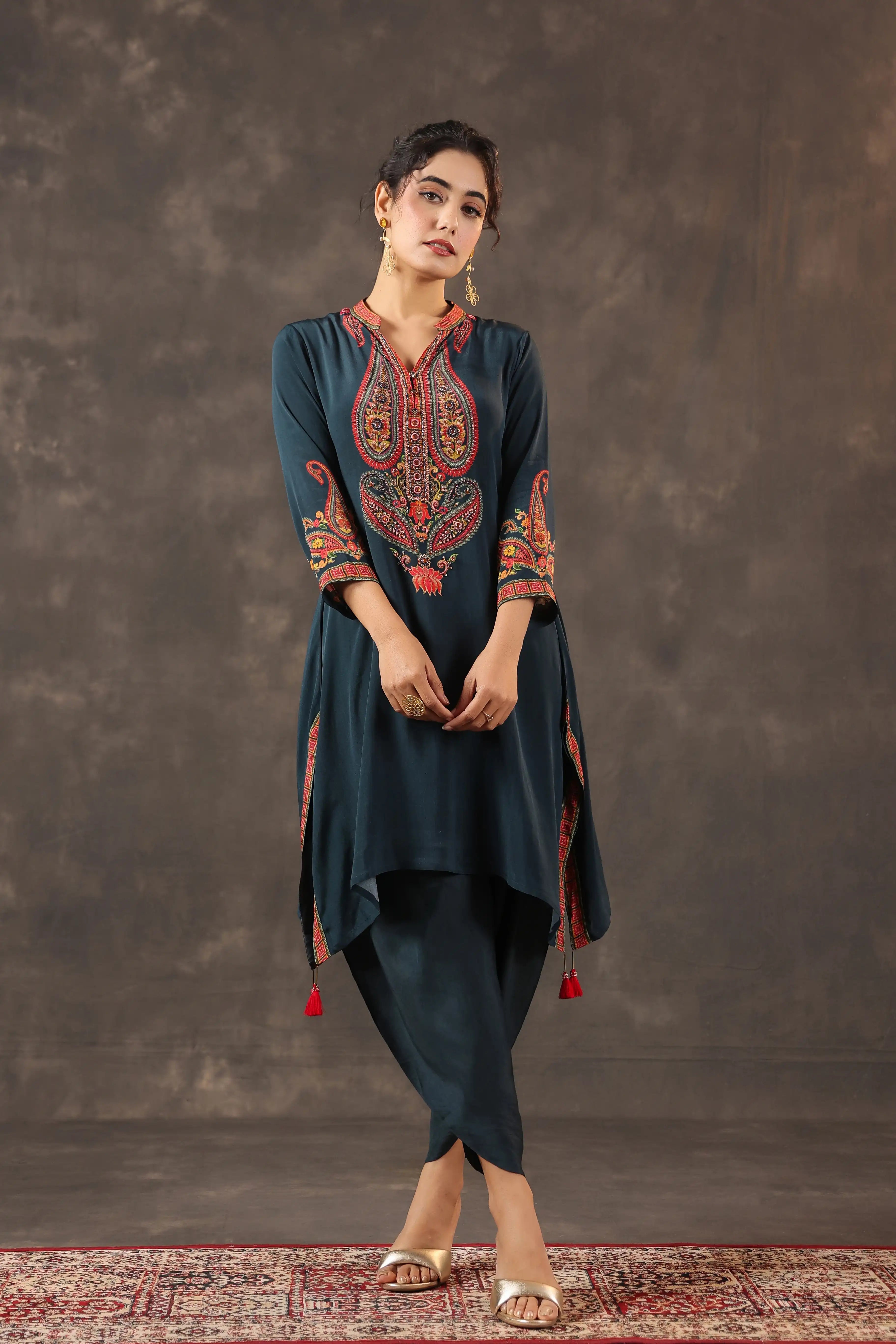 Traditional Kurti - Blue