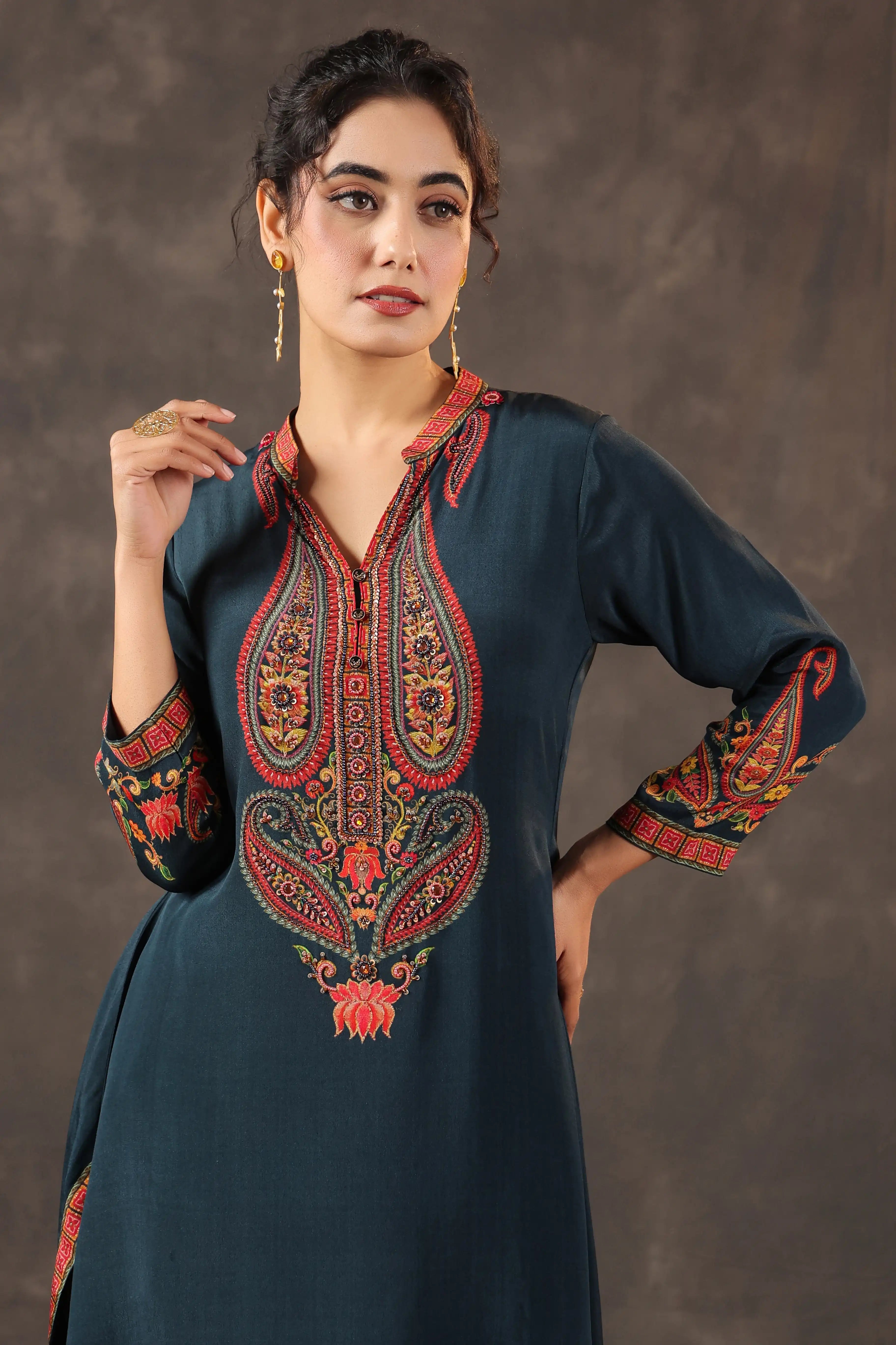 Traditional Kurti - Blue