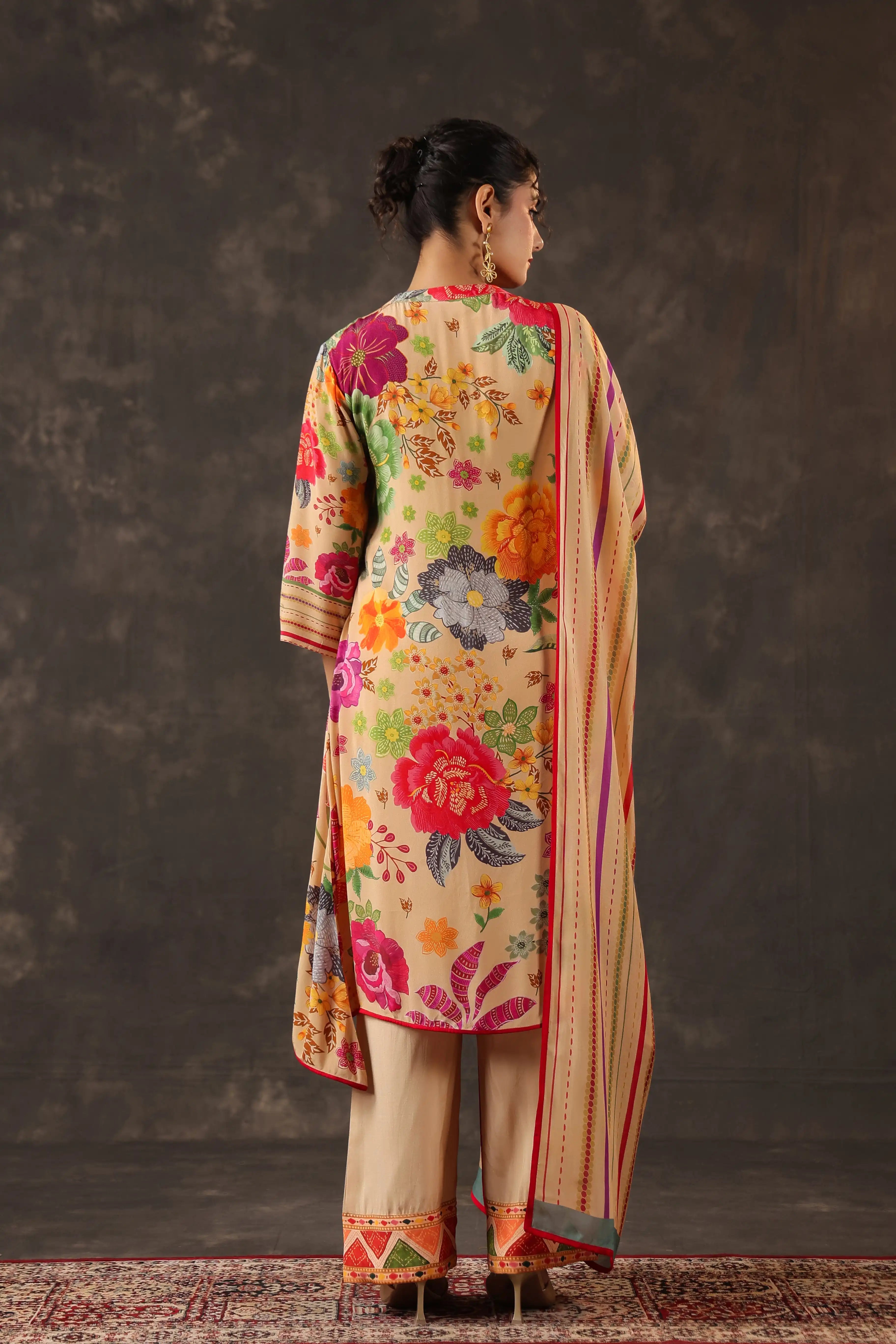Multi Salwar Kameez Suit Set