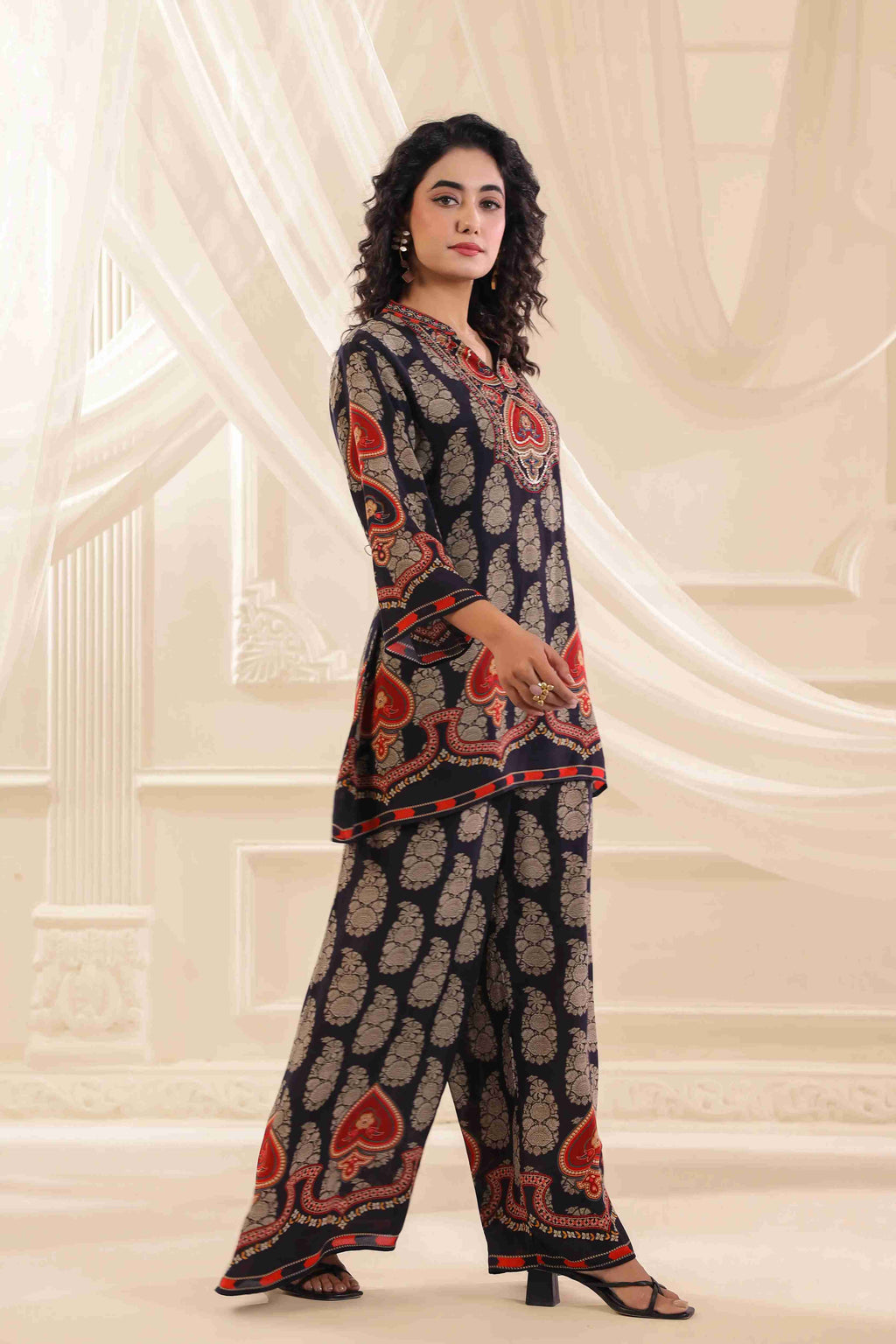 Printed Co-Ord - Black
