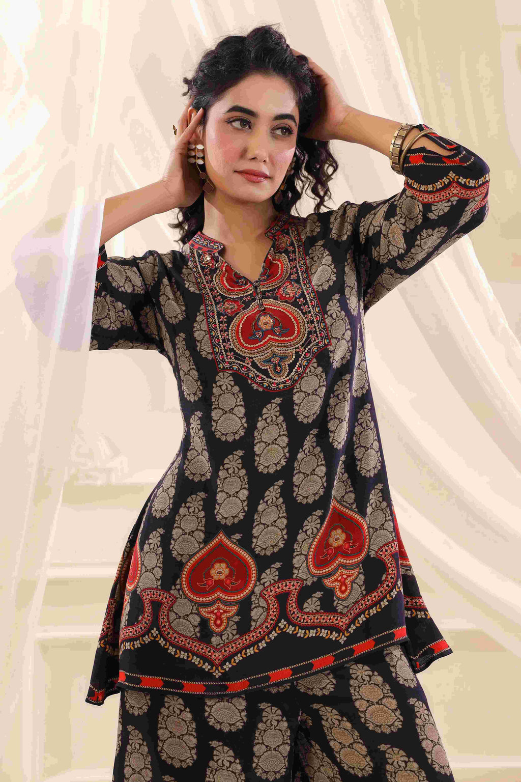 Printed Co-Ord - Black