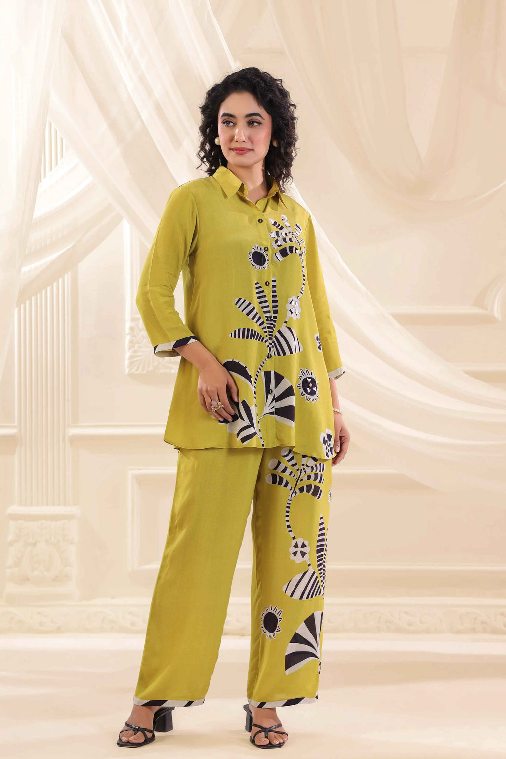 Printed Co-Ord set - Green
