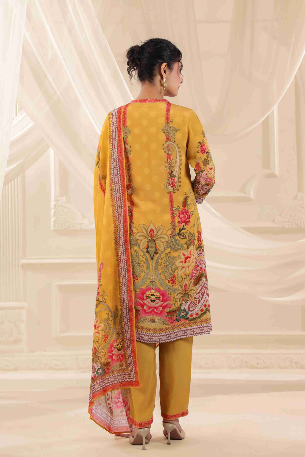 Yellow Salwar Kameez Suit Set