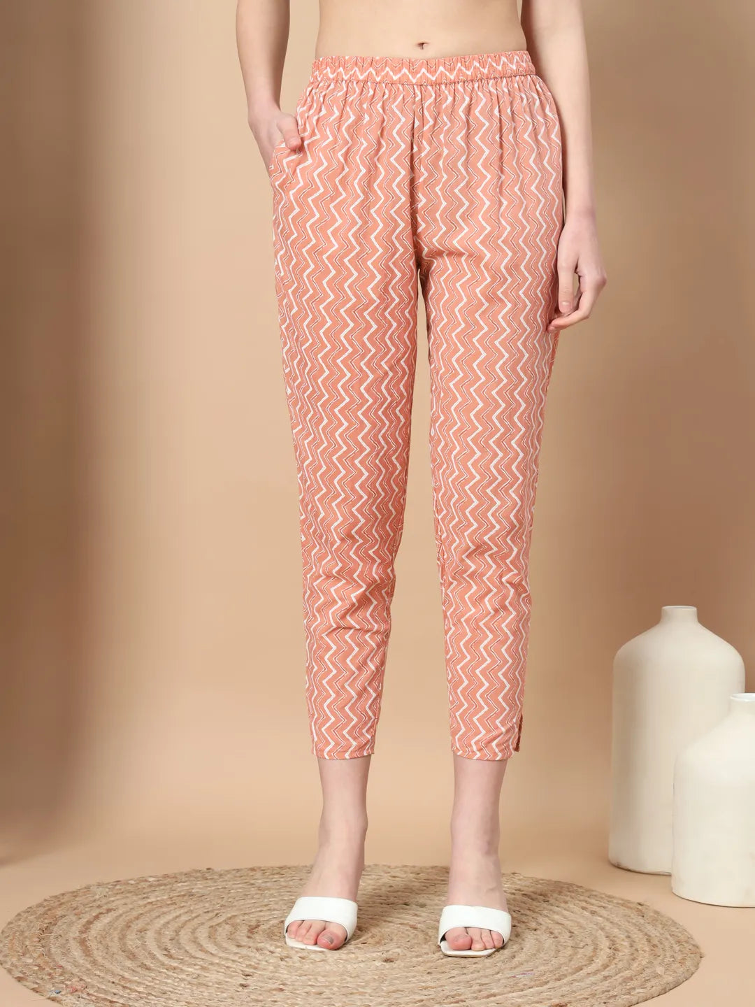 Orange Floral Sequins Work Straight Kurta Trouser And Dupatta Set